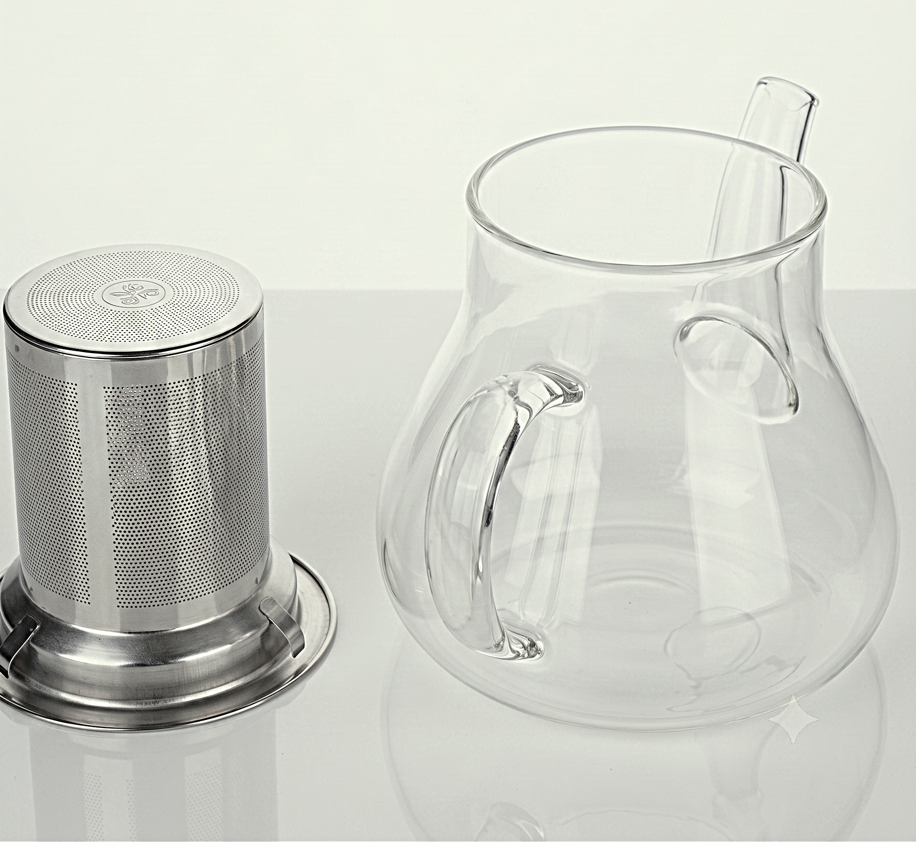 Théière en Verre Borosilicate + Filtre Inox 600ml