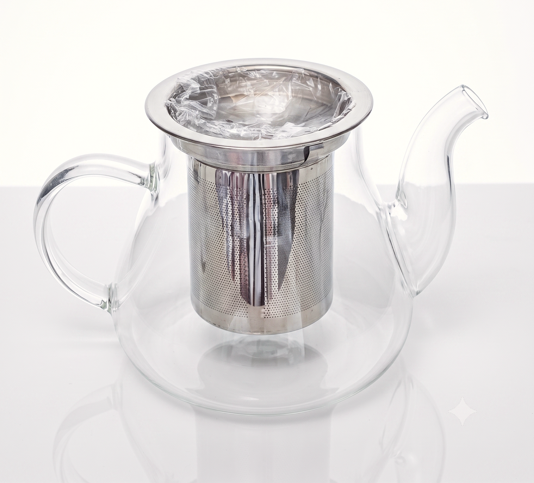 Théière en Verre Borosilicate + Filtre Inox 600ml