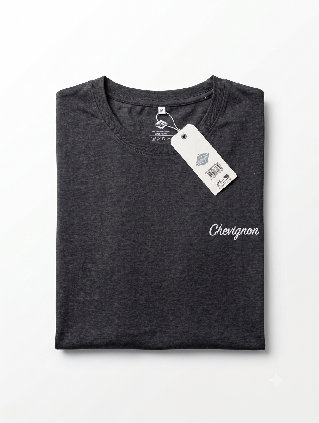 T-shirt Chevignon Col Rond Gris Chiné
