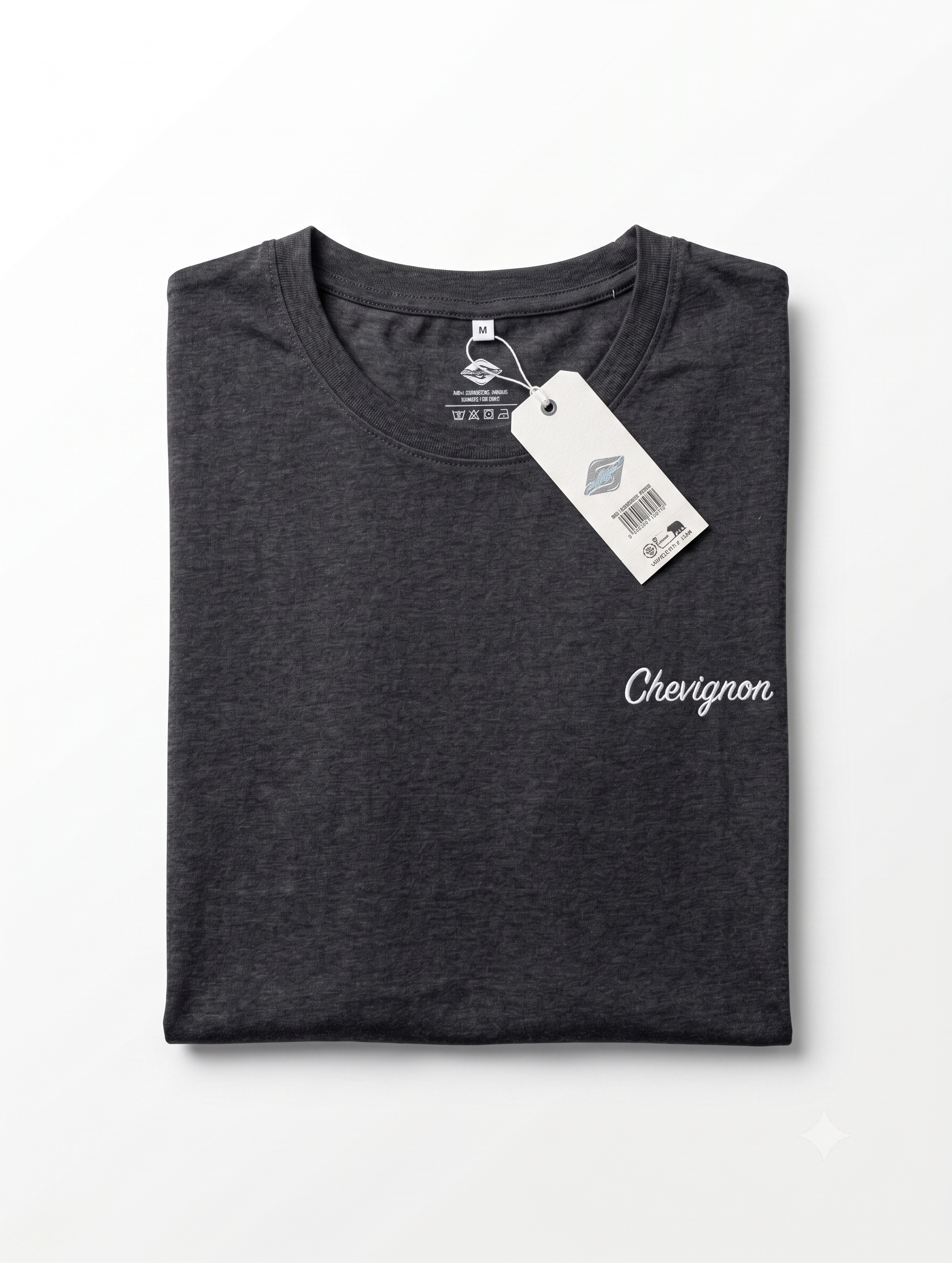 T-shirt Chevignon Col Rond Gris Chiné