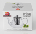 Théière en Verre Borosilicate + Filtre Inox 600ml