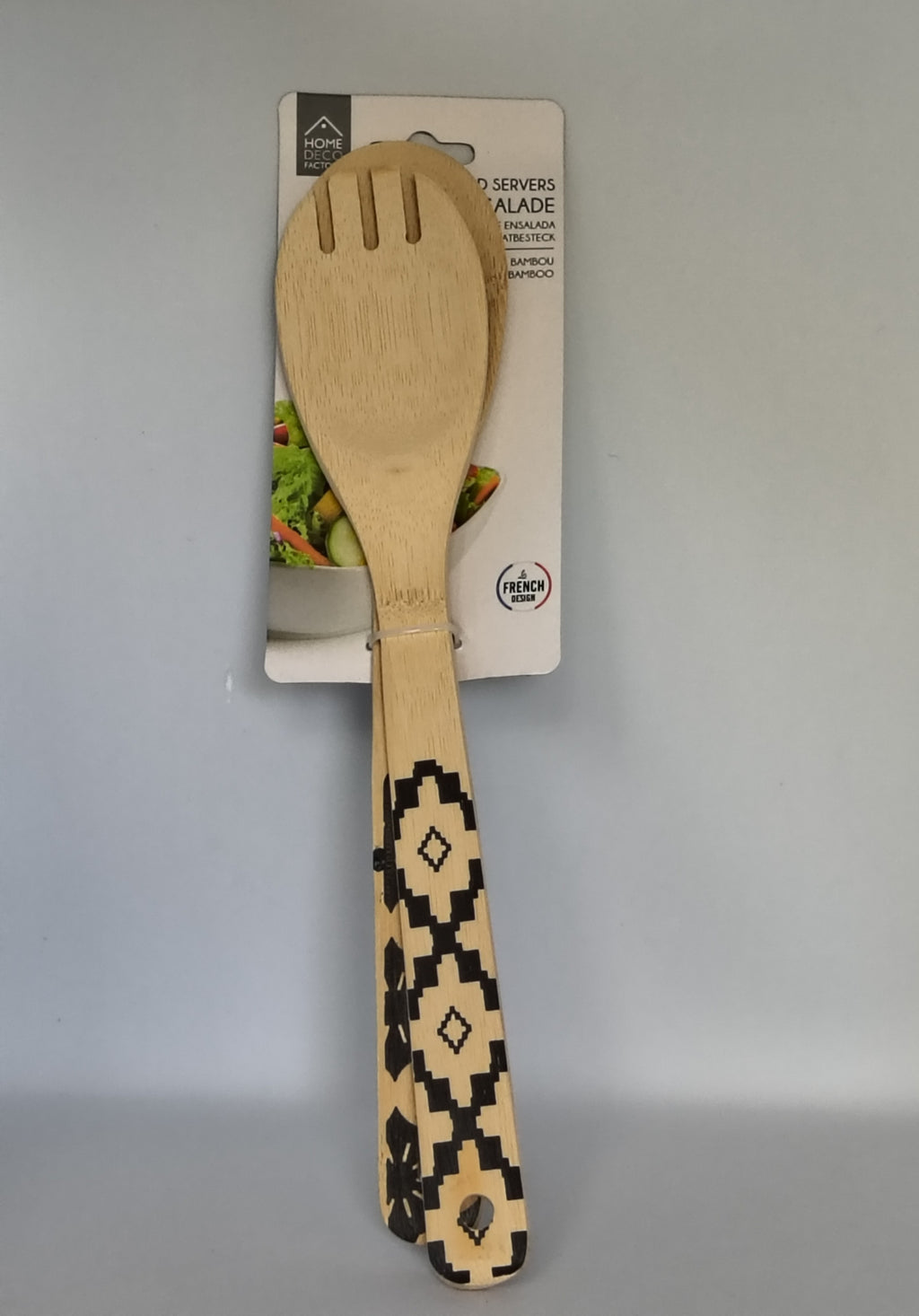 Couverts à Salade Bambou – Home Deco Factory French Design Motif Aztèque