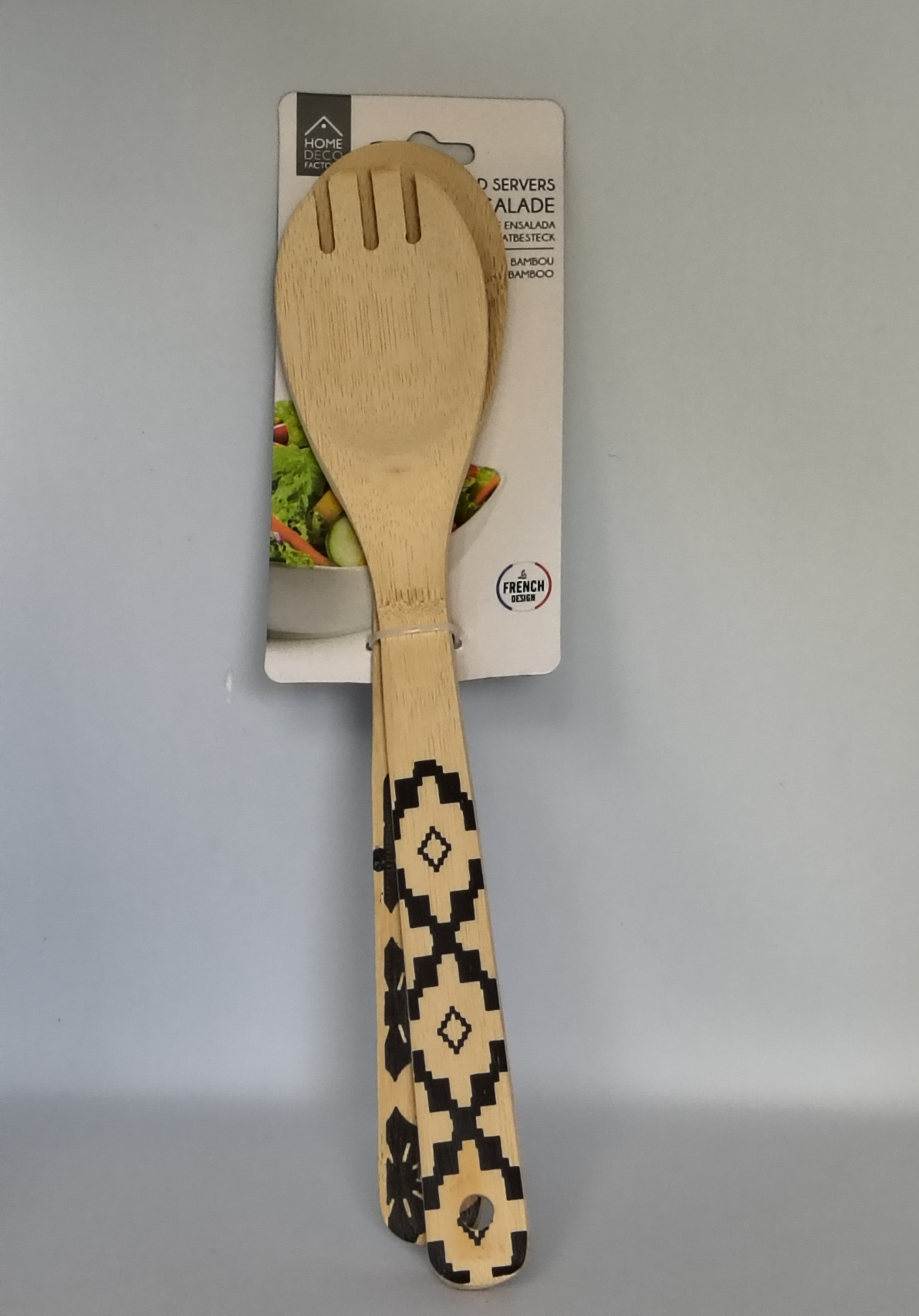 Couverts à Salade Bambou – Home Deco Factory French Design Motif Aztèque
