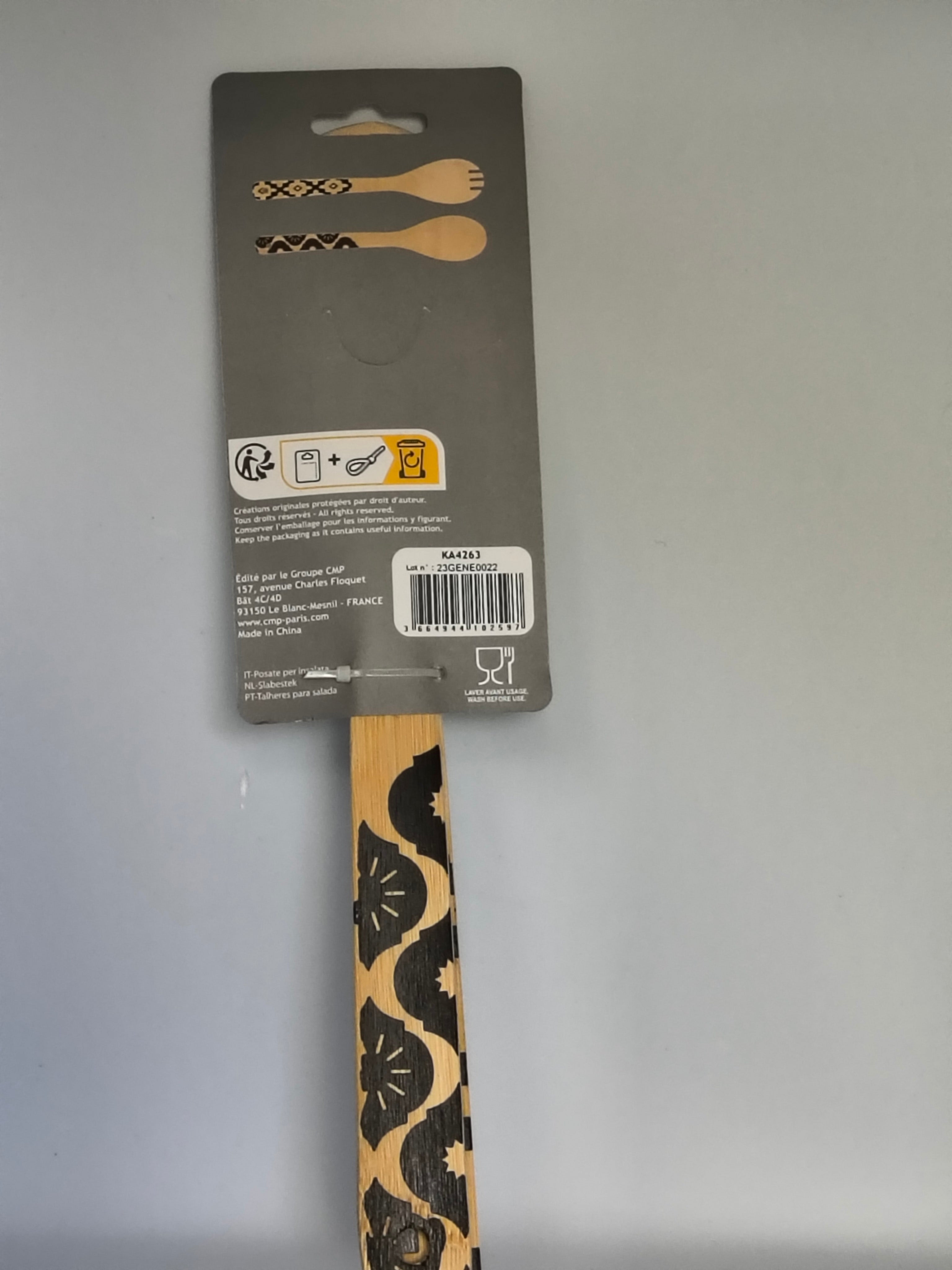 Couverts à Salade Bambou – Home Deco Factory French Design Motif Aztèque