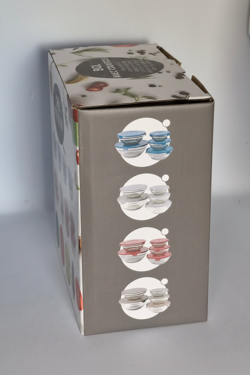 Set 5 Bols avec Couvercle – Urban Living Inox Tailles Variées