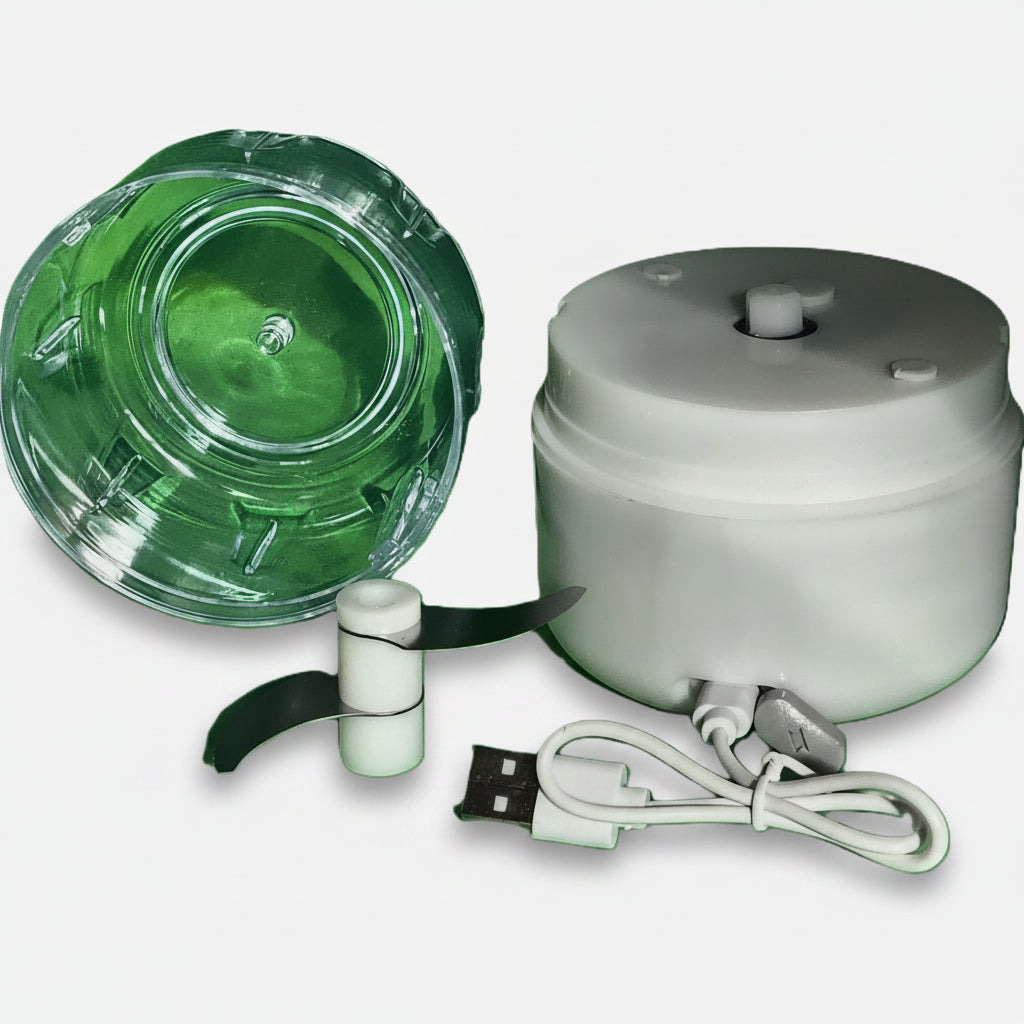 Hachoir Multifonctions Ideal Home – Rechargeable USB 100ml Acier Inox