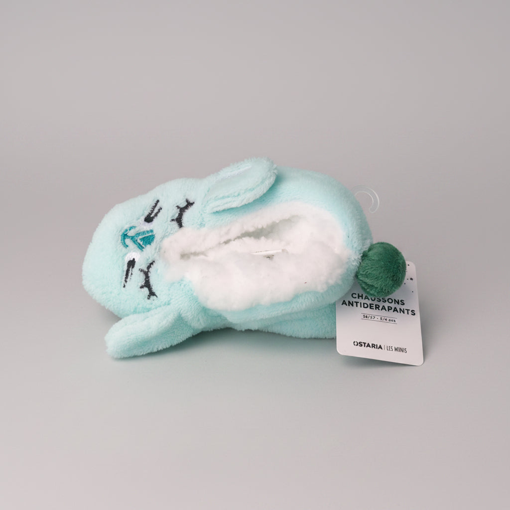 Chaussons Antidérapants Lapin Bleu Enfant 26/27 - 3/4 ans