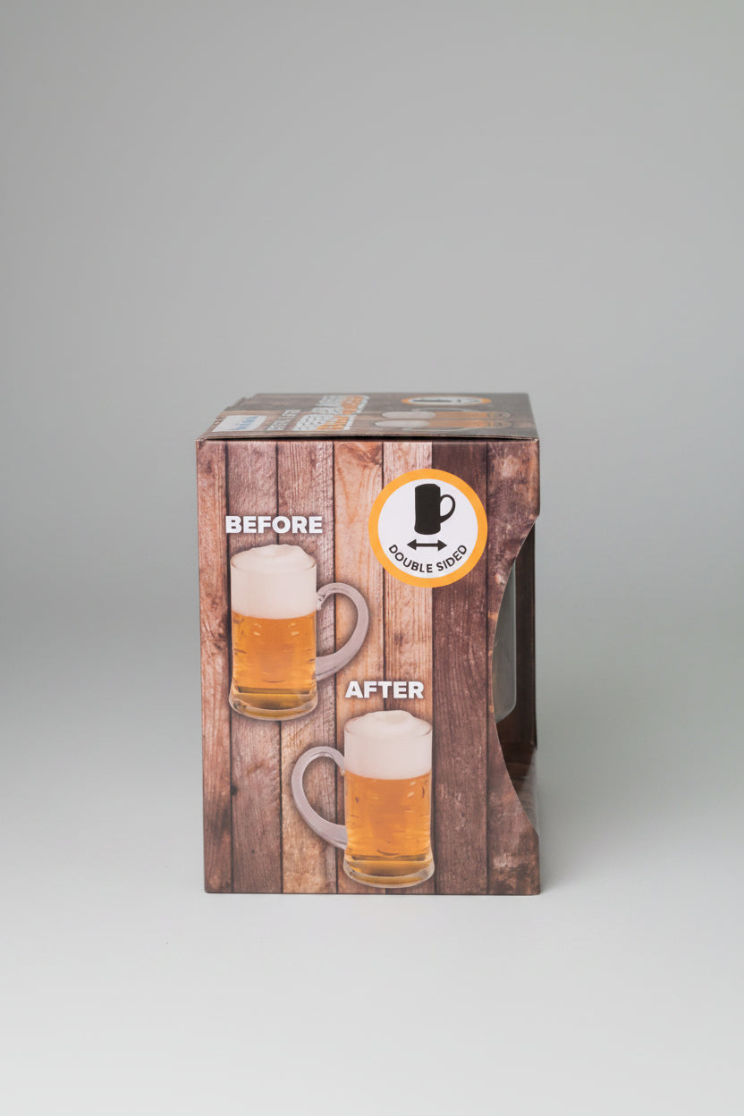 Chope à Bière Before & After 530ml Noli – Cadeau Humour Anniversaire
