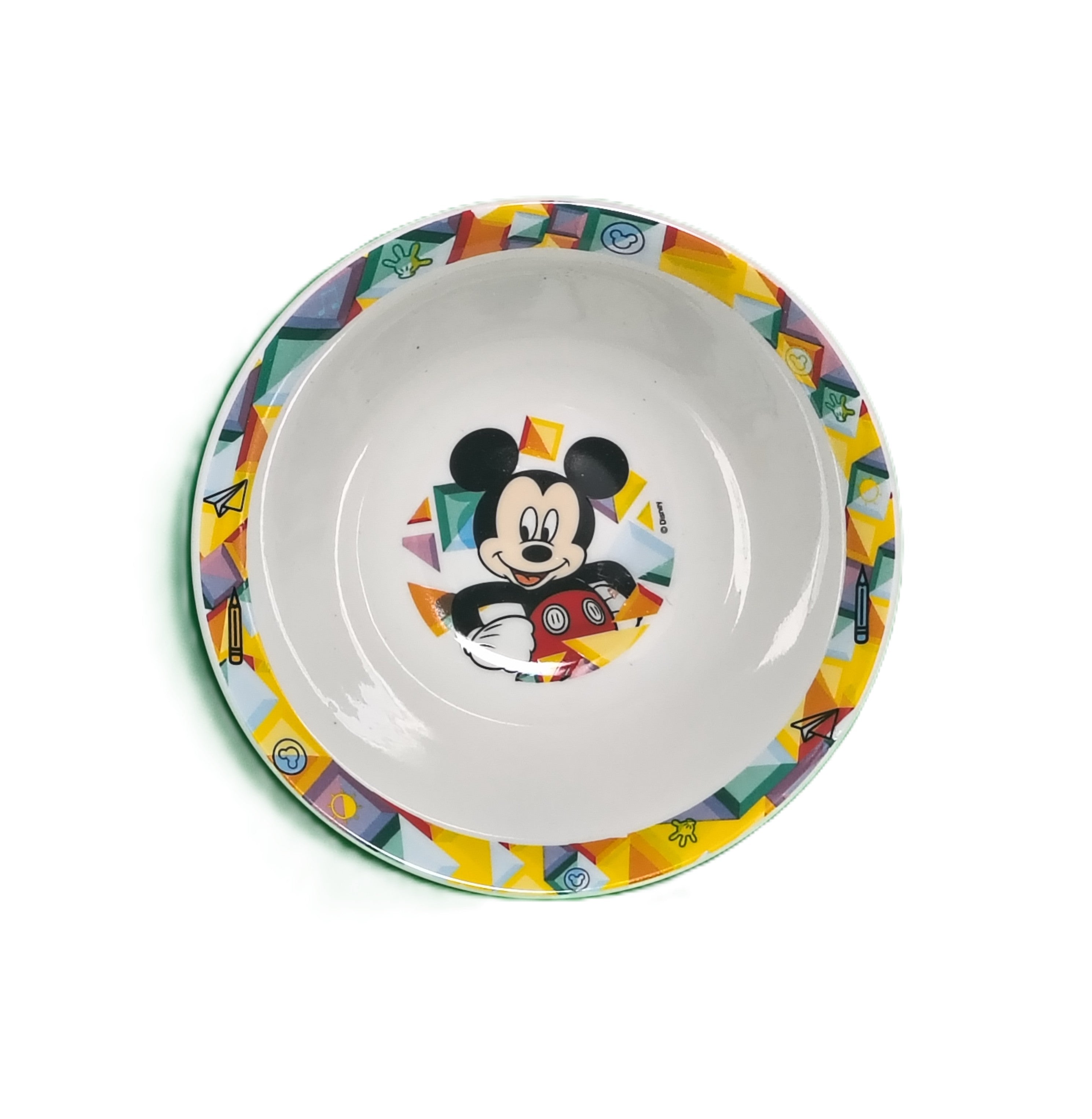 Set Vaisselle Mickey Mouse 3 Pièces – Assiette Bol Tasse Enfant Disney Officiel
