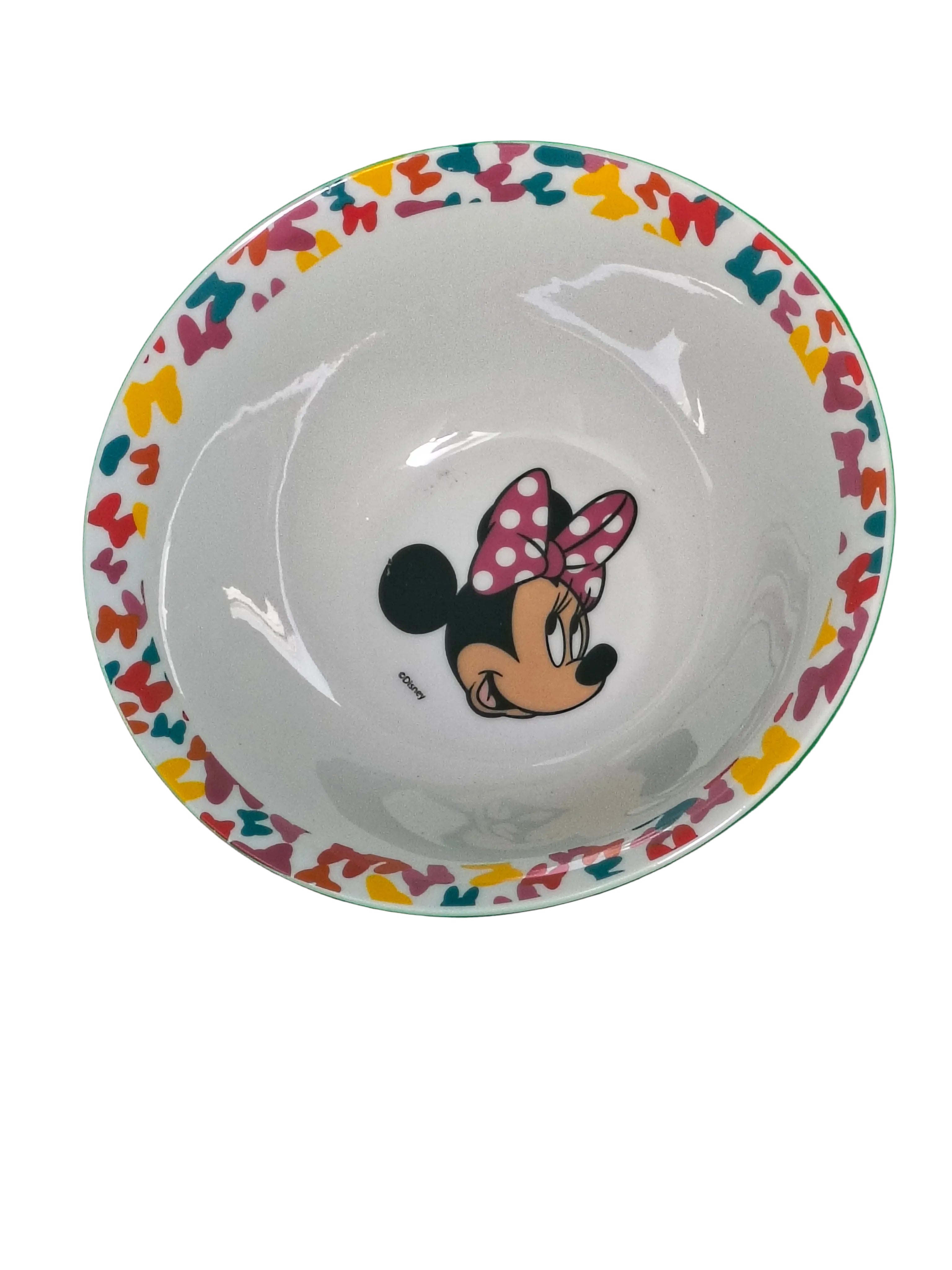 Set Vaisselle Minnie Mouse 3 Pièces – Assiette Bol Tasse Enfant Disney Officiel