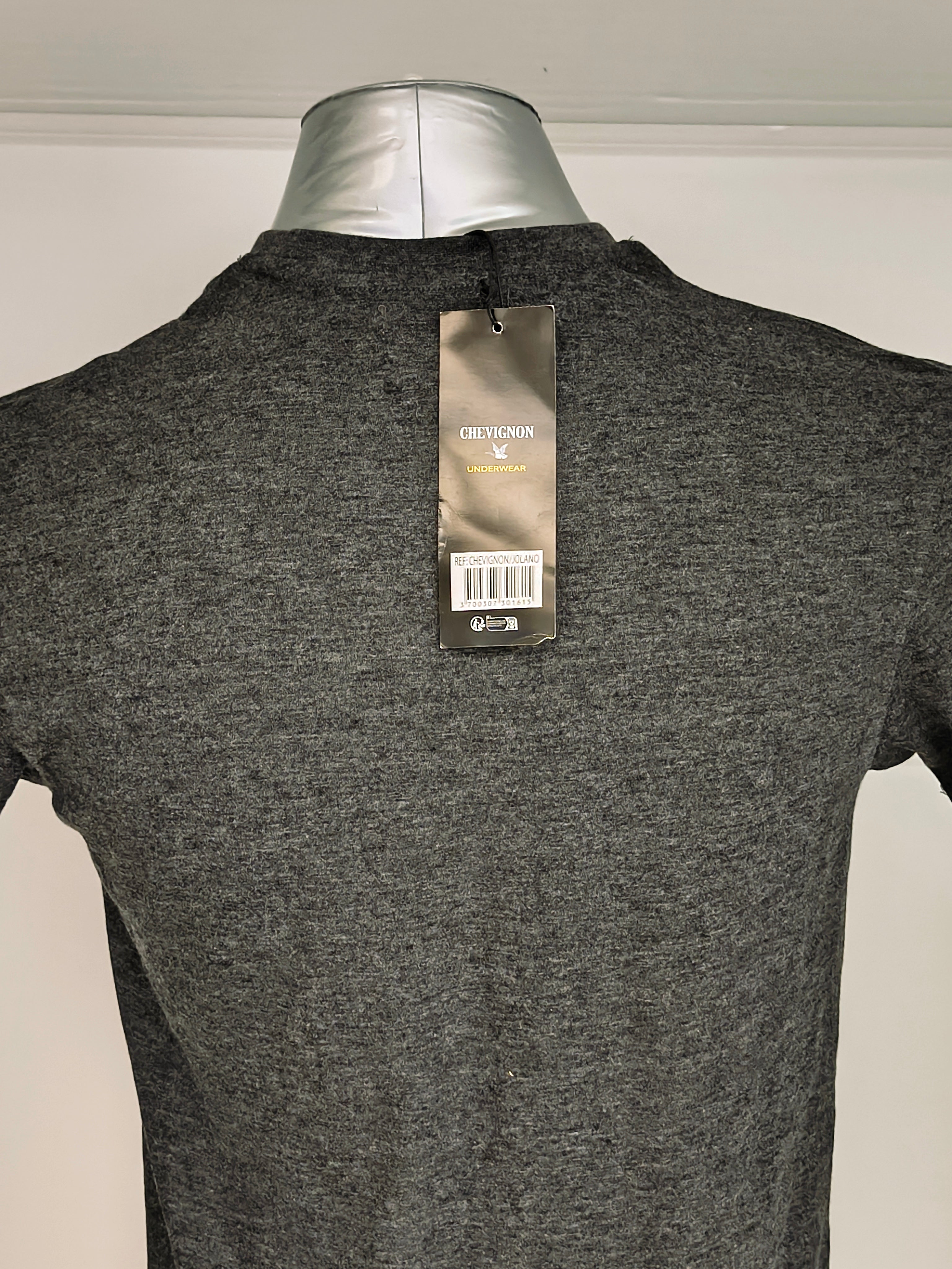 T-shirt Chevignon Col Rond Gris Chiné