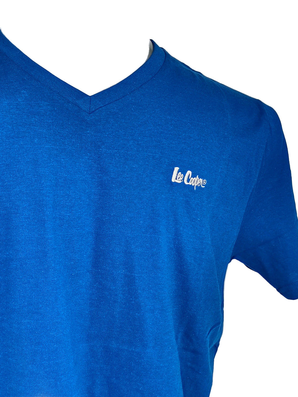 T-shirt Lee Cooper Col V Bleu Roi