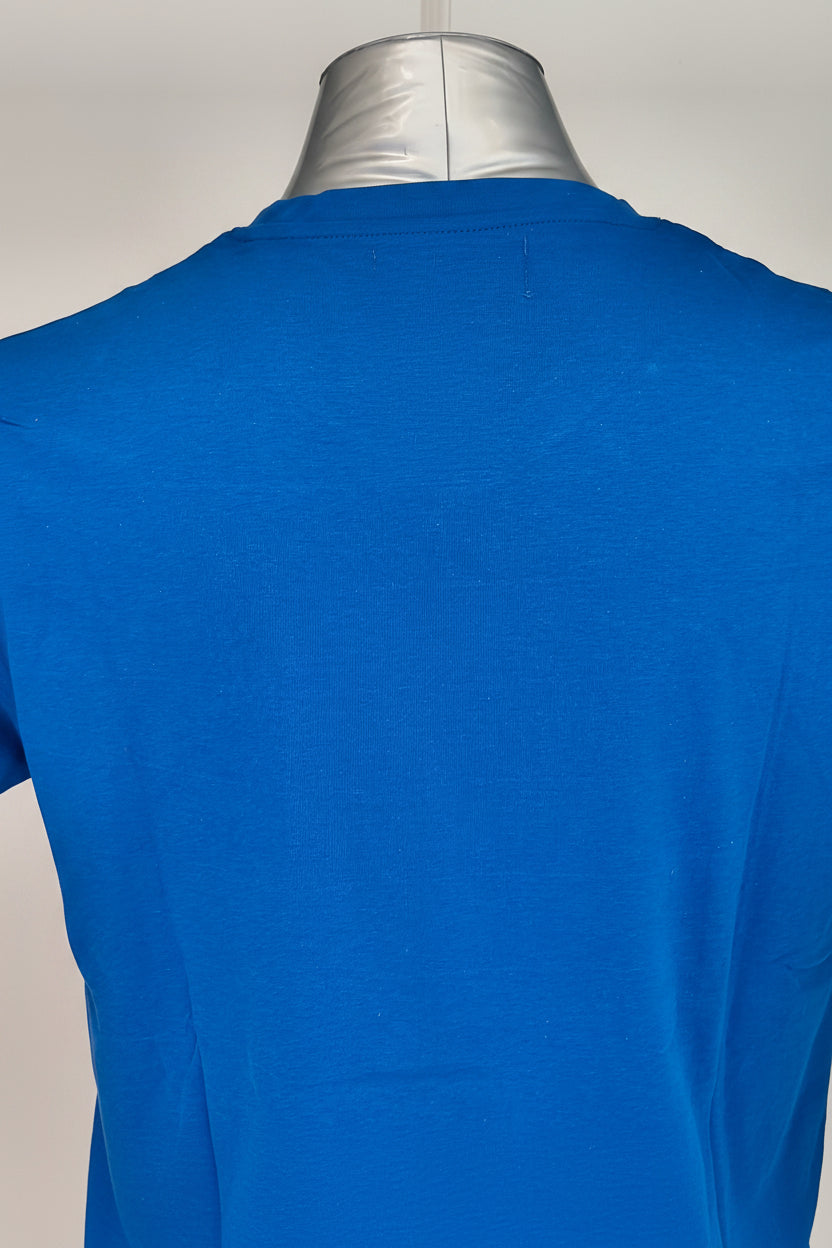 T-shirt Lee Cooper Col V Bleu Roi