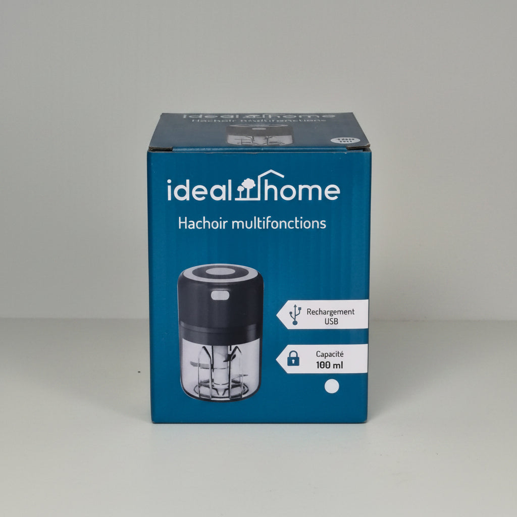 Ideal Home USB 100ml Multi-function Chopper + Free 5-Bowl Set with Lids