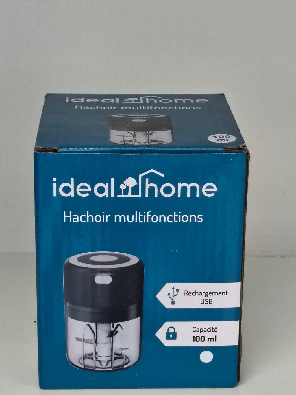 Hachoir multifonctions Ideal Home rechargeable USB 100ml
