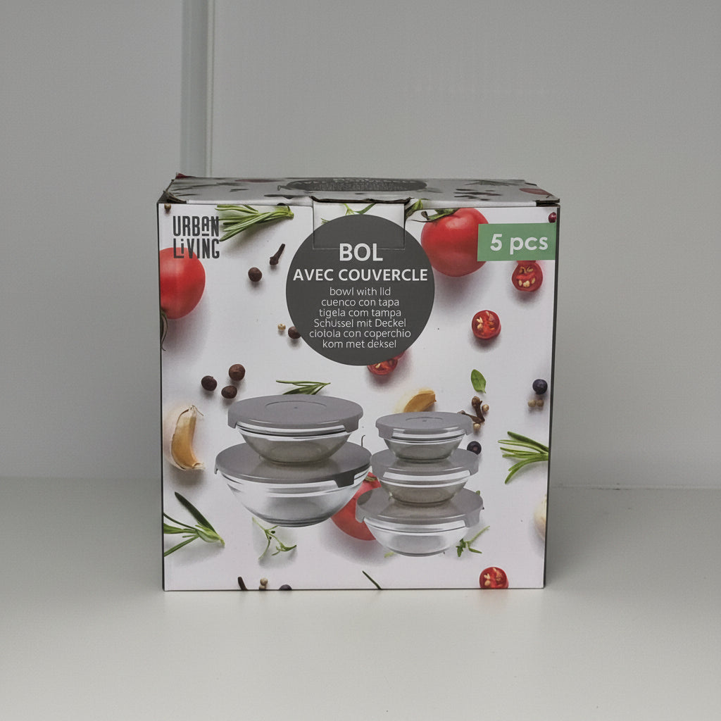 Ideal Home USB 100ml Multi-function Chopper + Free 5-Bowl Set with Lids