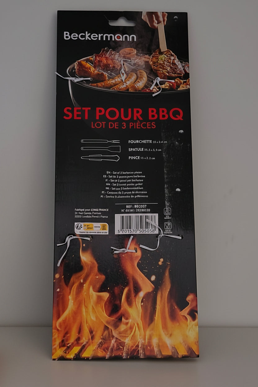 Beckermann BBQ Pack - 3-Piece Set + Fan