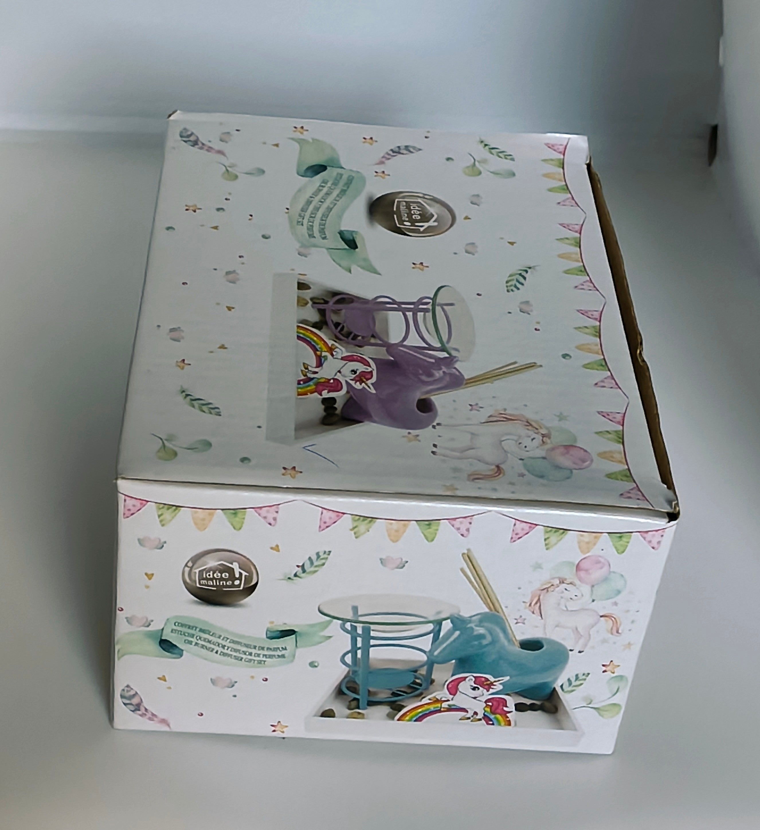 Coffret Brûle-Parfum & Diffuseur Licorne – Idée Maline Cadeau Féerique