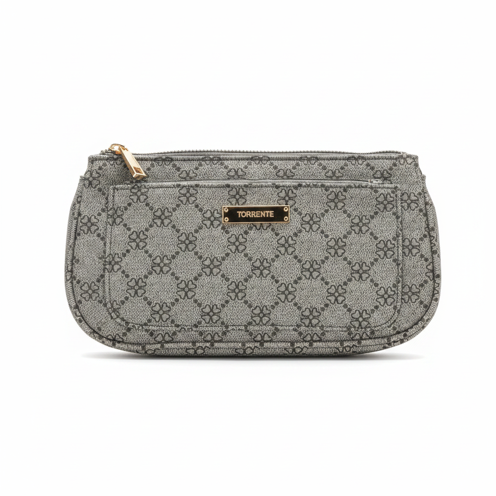 Torrente Pochette Femme Jacquard Floral fond blanc