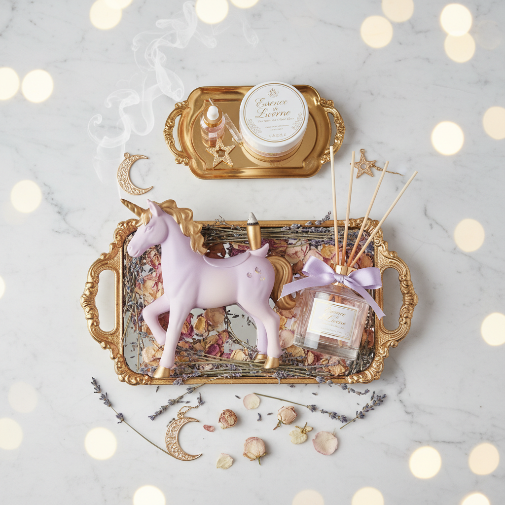 Coffret Licorne Brûle-Parfum & Diffuseur – Cadeau Féerique & Bien-Être